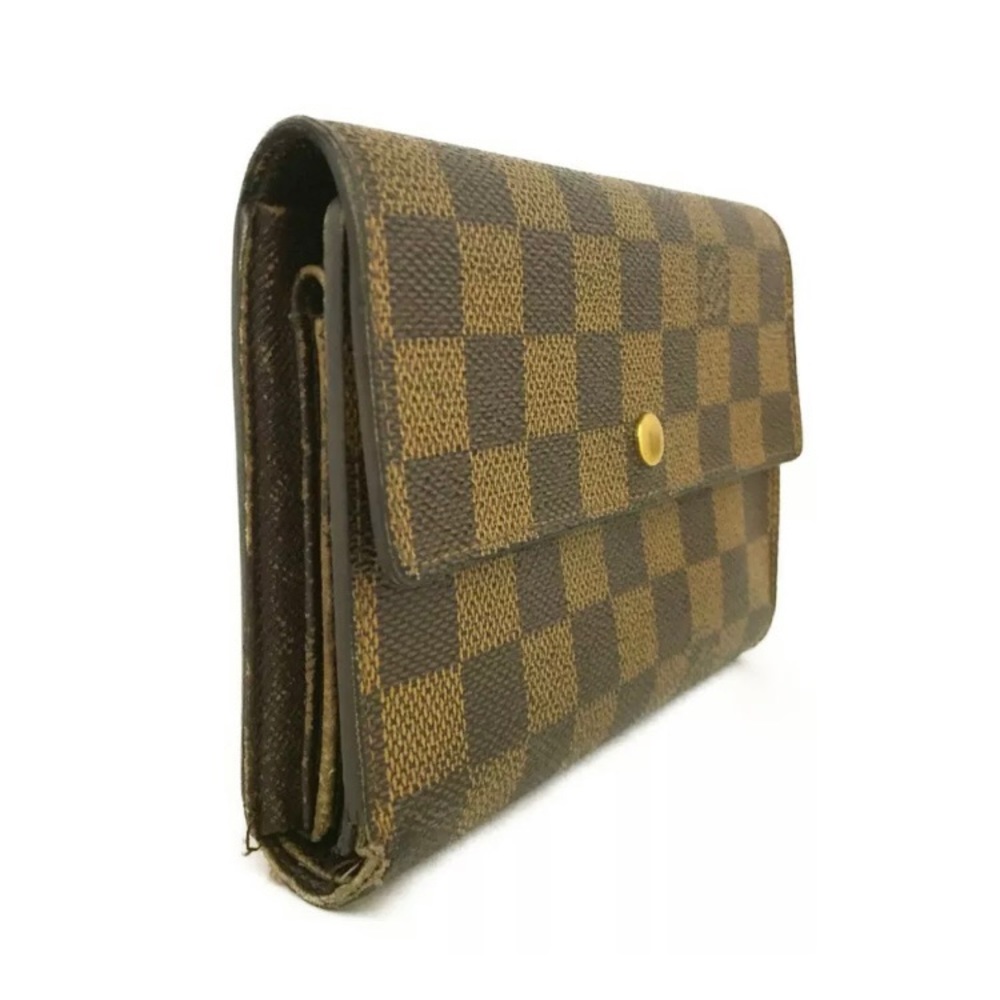 SOLD - Authentic Louis Vuitton Damier Porte Tresor Etui Papiers Trifold Wallet - Picture 2 of 9